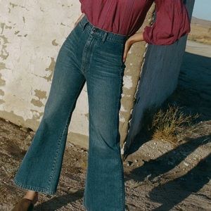 DÔEN Melody High Rise Flared Jeans - Albi Wash
